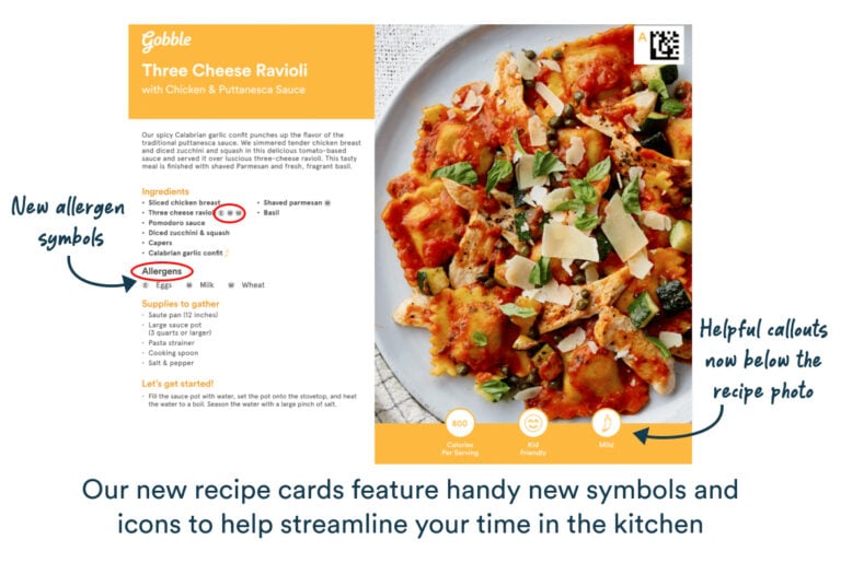 New Symbols and Icons on New Recipe Cards