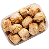 Plated Gruyere and Black Pepper Biscuits