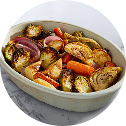Roasted Brussels Sprouts & Root Vegetables